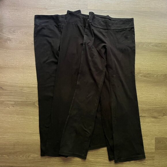 10/12 Old Navy Active Black Yoga Pants 3-Pair - Picture 1 of 3